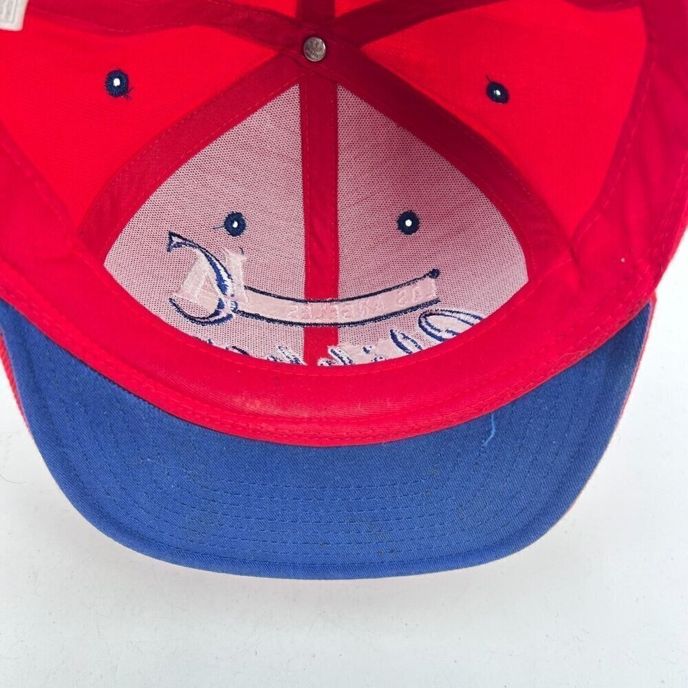 Adidas Los Angeles Clippers LAC NBA Red Blue Ebroidered Snapback Cap Hat - Picture 8 of 10